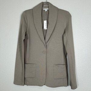 Standard James Perse women size 3 Large shawl collar blazer cotton tan NEW